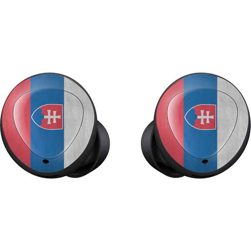 Slovakia Flag Distressed Galaxy Buds Skin